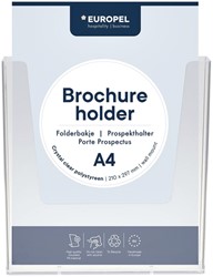 Folderhouder Europel wand A4 transparant 1 Stuk