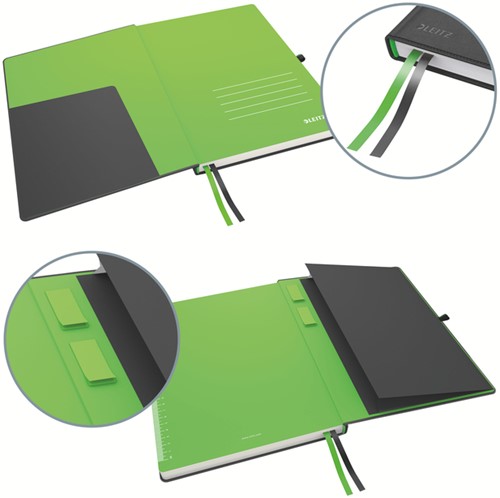 Notitieboek Leitz Complete 187x242 160blz lijn zw 1 Stuk-1