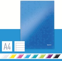 NOTITIEBOEK LEITZ WOW A4 LIJN 80V BLAUW 1 Stuk-3
