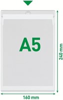 U-map met ophangoog Leitz Premium PVC A5 50st 50 Stuk-7