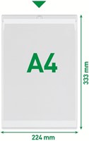 U-map met ophangoog Leitz Premium PVC A4 50st 50 Stuk-3