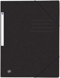 Elastomap Oxford Top File A4 3 kleppen 390gr zwart 1 Stuk