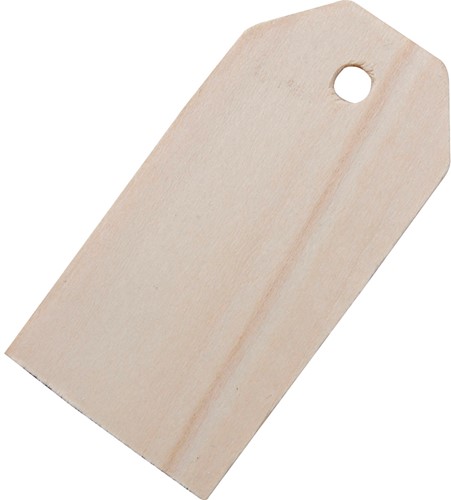HOUTEN MANILLA LABELS 10 STUKS 1 Zak