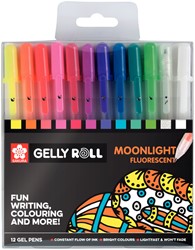 Gelschrijver Sakura Gelly Roll Moonlight fluor 12 Stuk