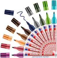 Viltstift edding 3000 rond 1.5-3mm turquoise 1 Stuk-3