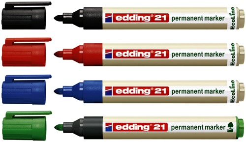 Viltstift edding Eco rond 1.5-3mm assorti21 4 Stuk-2
