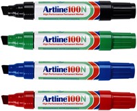 Viltstift Artline 100 schuin 7.5-12mm zwart 1 Stuk-2