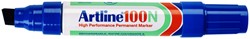 Viltstift Artline 100 schuin 7.5-12mm blauw 1 Stuk