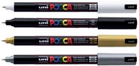 Paintmarker Uni POSCA PC1MR EF zilver 1 Stuk-3