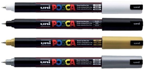 Paintmarker Uni POSCA PC1MR EF zilver 1 Stuk-3