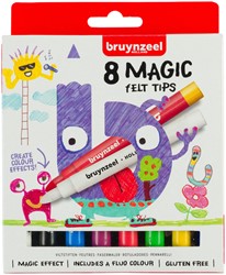 Viltstift Bruynzeel Kids Magic 8st ass 8 Stuk