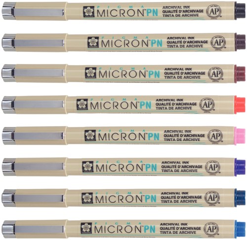 Fineliner Sakura Pigma Micron 0.4mm ass 8 Stuk-2