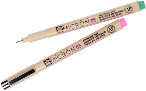 Fineliner Sakura Pigma Micron 05 0.45mm 9 kleuren 9 Stuk-2