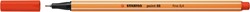 Fineliner STABILO point 88/40 F rood 1 Stuk