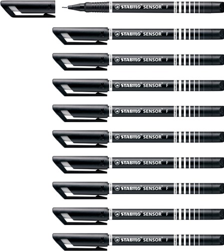 Fineliner STABILO Sensor 189/46 F zwart 1 Stuk-3