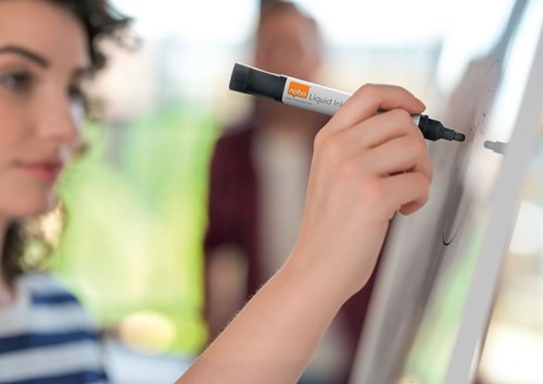 Whiteboardmarker Nobo liquid rond 3mm ass 4 Stuk-3