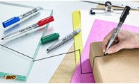 Viltstift Bic 1445 ecolutions rond F blauw 1 Stuk-2