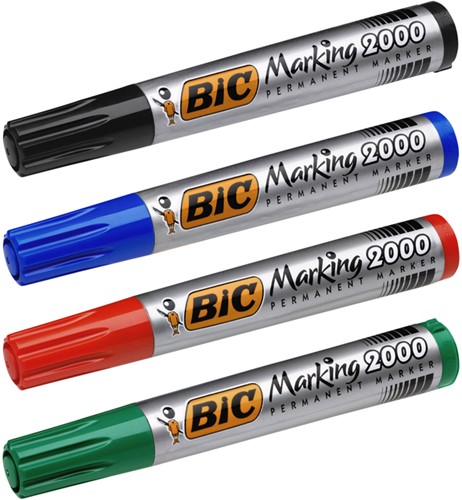 Viltstift Bic 2000 ecolutions rond L rood 1 Stuk-3