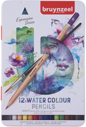 Kleurpotlood Bruynzeel Expression aquarel 12st ass 12 Stuk