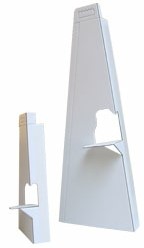 KARTONNEN ZELFKLEVENDE EZEL 24 CM. WIT 1 Stuk