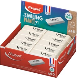 Gum Maped Smiling Planet Dessin wit 1 Stuk