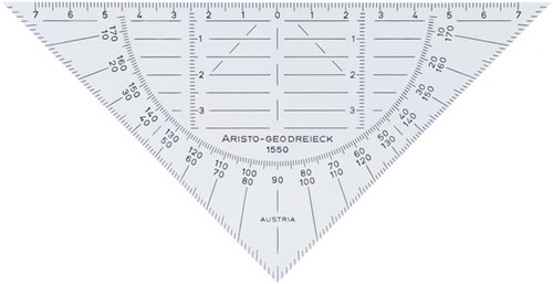 Geodriehoek Aristo 1550 160mm flexibel onbreekbaar 1 Stuk-2