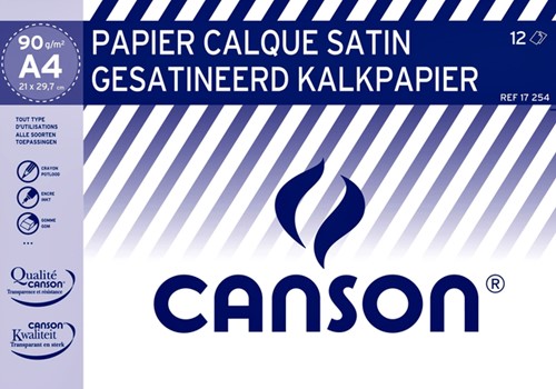 Kalkpapier Canson A4 90gr 12 vel 12 Vel