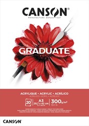 Schilderpapier Canson Graduate 20vel 290gr A3 wit 1 Stuk