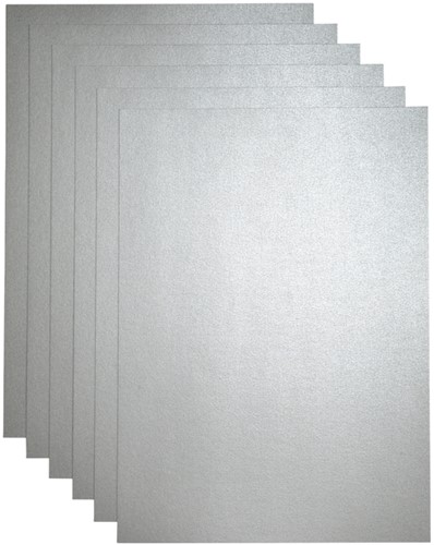 Kopieerpapier Papicolor A4 300gr zilver 3 Vel