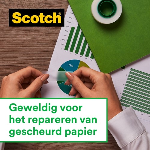 Plakband Scotch Magic 810 19mmx33m onzichtbaar mat 1 Stuk-1
