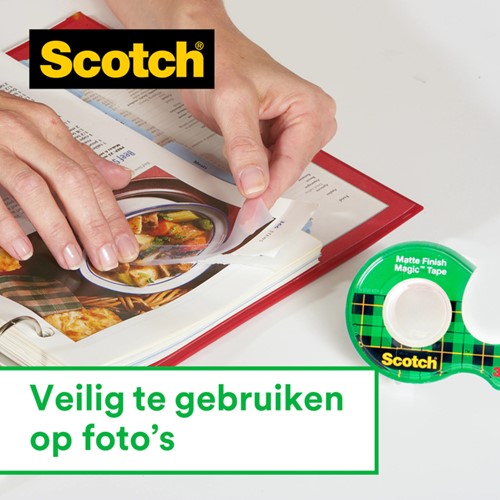 Plakband Scotch Magic 810 19mmx33m onzichtbaar mat 1 Stuk-2