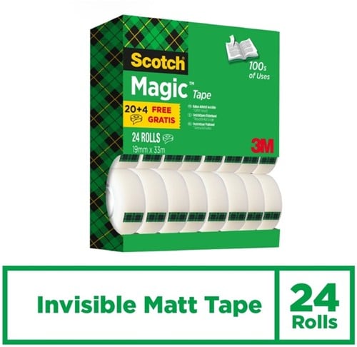 PLAKBAND 3M SCOTCH 810 19MMX33M MAGIC ONZICHTBAAR DS24-2