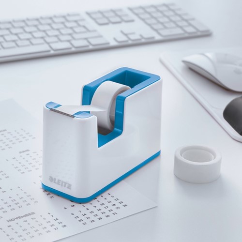 Plakbandhouder Leitz WOW wit/blauw 1 Stuk-1