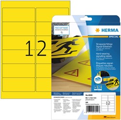 Etiket HERMA 8029 99.1x42.3mm folie 300st geel 25 Vel