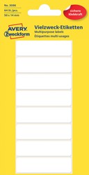 Etiket Avery 3086 50x14mm wit 64st 8 Vel