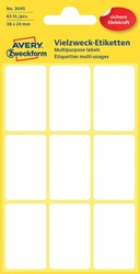 Etiket Avery 3045 38x24mm wit 63st 7 Vel