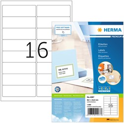 Etiket HERMA 4267 99.1x33.8mm premium wit 1600st 100 Vel