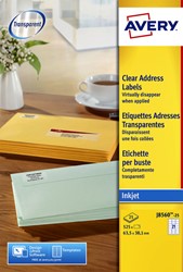 Etiket Avery J8560-25 63.5x38.1mm tr 525st 25 Vel