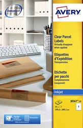Etiket Avery J8567-25 210x297mm A4 tr 25st 25 Vel