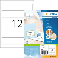 Etiket HERMA 4669 97x42.3mm premium wit 1200st 100 Vel