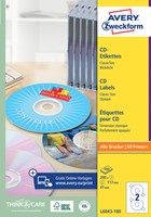 Etiket Avery L6043-100 CD wit 200st 100 Vel