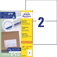Etiket Avery 3655 210x148mm A5 wit 400st 200 Vel-2
