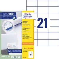 Etiket Avery 3652 70x42.3mm wit 4200st 200 Vel-2