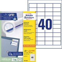 Etiket Avery 3657 48.5x25.4mm wit 8000st 200 Vel-2
