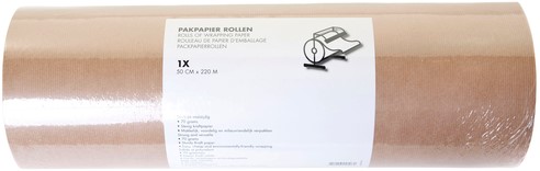 Inpakpapier IEZZY 70gram 50cmx220m kraft bruin 1 Stuk