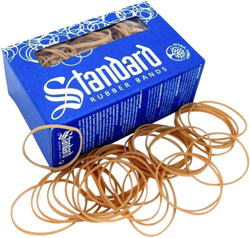 Elastiek Standard 22 100x1.5mm 100gr 260st bruin 100 Gram-2