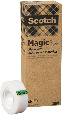 PLAKBAND 3M SCOTCH 900 19MMX33M MAGIC ONZICHTBAAR DS.9