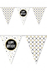 Vlaggenlijn Happy Birthday goud 10 meter 1 Stuk