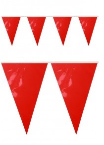 PVC vlaggenlijn brandveilig 10 meter rood 1 Stuk