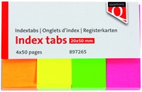 Indextabs Quantore 20x50mm neon 200 Stuk